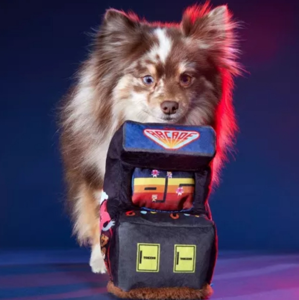 BARK Stranger Things The Palace Barkade Plush Dog Toy